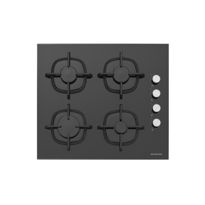 Plaque A Gaz 4 Feux 60Cm Noir - CS 5343 B01 - Silverline